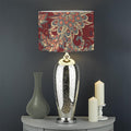 Brick Floral Bohemian Pattern Print Drum Lamp Shade