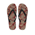 Brick Floral Bohemian Pattern Print Flip Flops