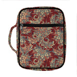 Brick Floral Bohemian Pattern Print Front Pocket Bible Bag