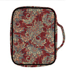 Brick Floral Bohemian Pattern Print Front Pocket Bible Bag