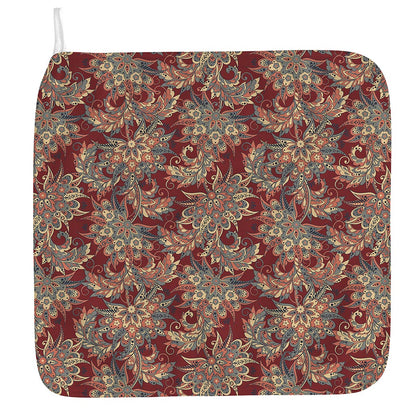 Brick Floral Bohemian Pattern Print Hand Towel