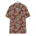 Brick Floral Bohemian Pattern Print Hawaiian Shirt