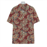Brick Floral Bohemian Pattern Print Hawaiian Shirt