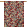 Brick Floral Bohemian Pattern Print House Flag