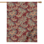 Brick Floral Bohemian Pattern Print House Flag