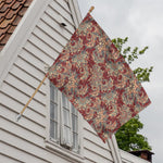 Brick Floral Bohemian Pattern Print House Flag