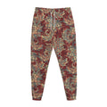 Brick Floral Bohemian Pattern Print Jogger Pants