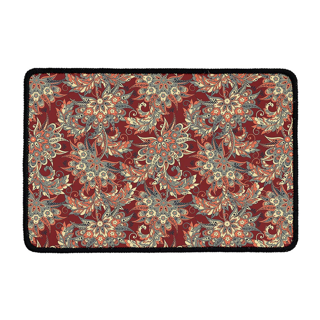 Brick Floral Bohemian Pattern Print Kitchen Mat