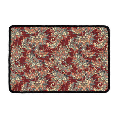 Brick Floral Bohemian Pattern Print Kitchen Mat