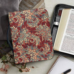 Brick Floral Bohemian Pattern Print Leather Bible Cover