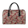 Brick Floral Bohemian Pattern Print Leather Duffel Bag