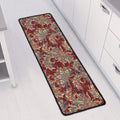 Brick Floral Bohemian Pattern Print Long Kitchen Mat