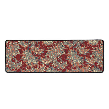 Brick Floral Bohemian Pattern Print Long Kitchen Mat
