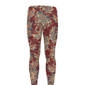 Brick Floral Bohemian Pattern Print Men's Leggings