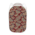 Brick Floral Bohemian Pattern Print Mesh Laundry Hamper