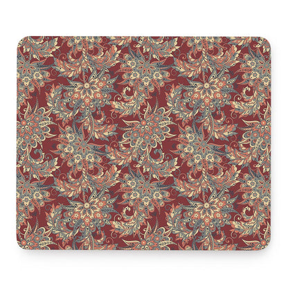 Brick Floral Bohemian Pattern Print Mouse Pad