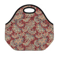 Brick Floral Bohemian Pattern Print Neoprene Lunch Bag
