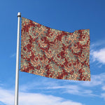 Brick Floral Bohemian Pattern Print Polyester Flag
