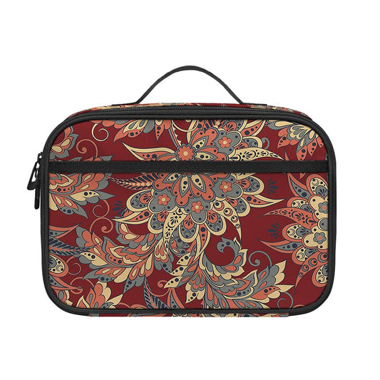 Brick Floral Bohemian Pattern Print Portable Lunch Bag