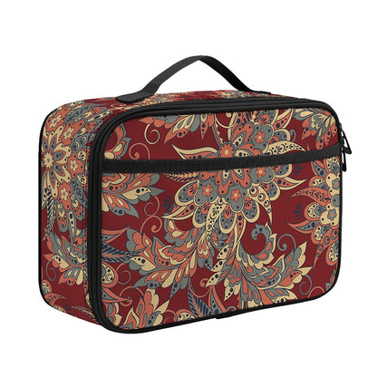 Brick Floral Bohemian Pattern Print Portable Lunch Bag