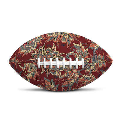 Brick Floral Bohemian Pattern Print Rugby Ball