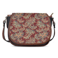 Brick Floral Bohemian Pattern Print Saddle Bag