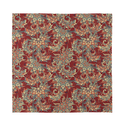 Brick Floral Bohemian Pattern Print Silk Bandana