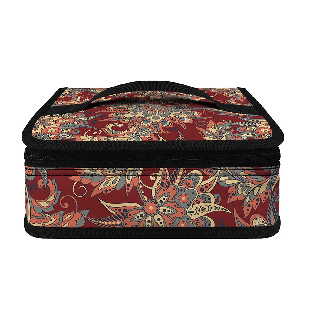 Brick Floral Bohemian Pattern Print Small Lunch Bag