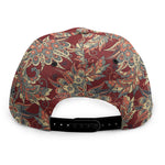 Brick Floral Bohemian Pattern Print Snapback Cap