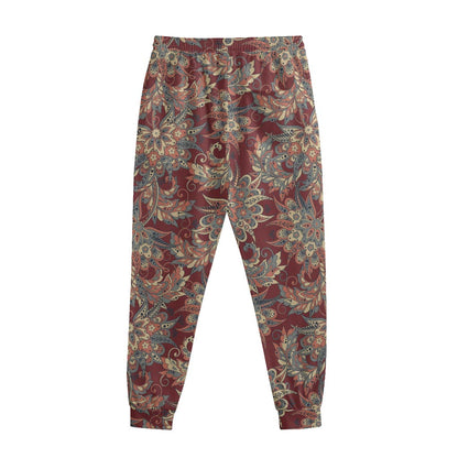 Brick Floral Bohemian Pattern Print Sweatpants