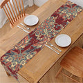 Brick Floral Bohemian Pattern Print Table Runner