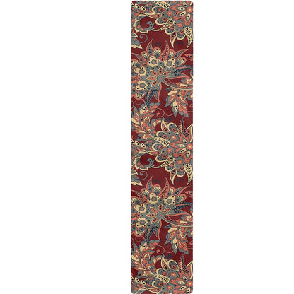 Brick Floral Bohemian Pattern Print Table Runner