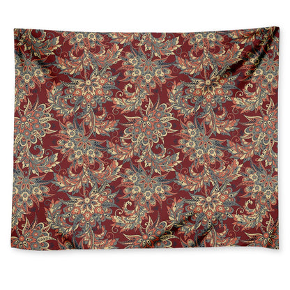 Brick Floral Bohemian Pattern Print Tapestry