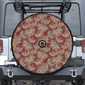 Brick Floral Bohemian Pattern Print Tire Cover With Camera Hole