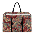 Brick Floral Bohemian Pattern Print Utility Tote Bag