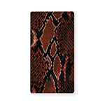 Brick Red Python Snakeskin Print Baby Crib Sheet