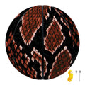 Brick Red Python Snakeskin Print Basketball