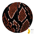 Brick Red Python Snakeskin Print Basketball