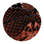 Brick Red Python Snakeskin Print Basketball
