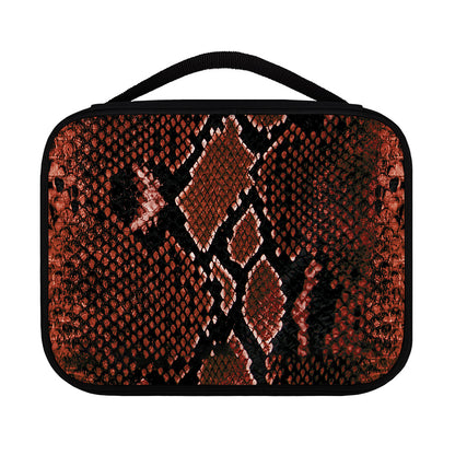Brick Red Python Snakeskin Print Classic Bible Case