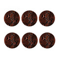 Brick Red Python Snakeskin Print Coaster Set