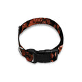 Brick Red Python Snakeskin Print Dog Collar