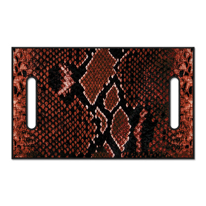Brick Red Python Snakeskin Print Golf Cart Seat Cover