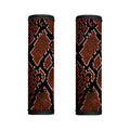 Brick Red Python Snakeskin Print Handle Covers