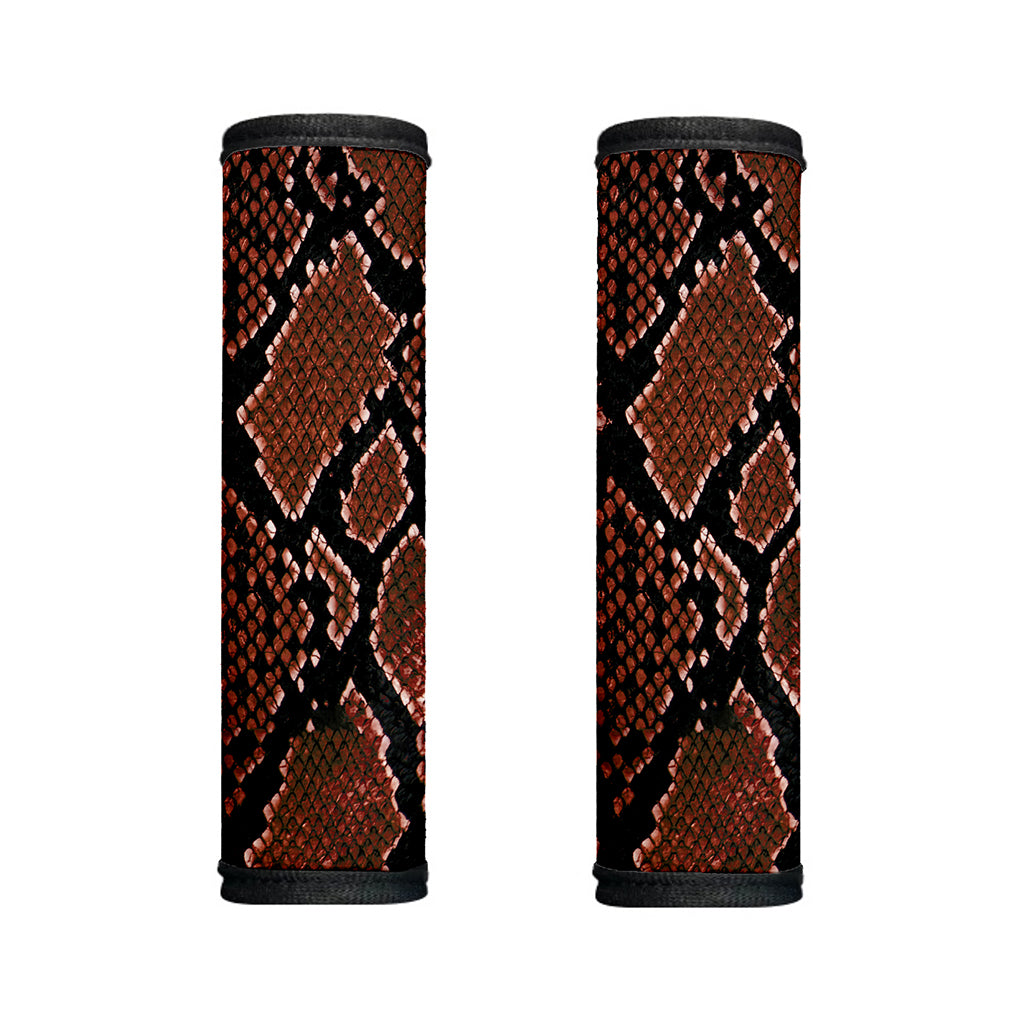 Brick Red Python Snakeskin Print Handle Covers