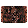 Brick Red Python Snakeskin Print Indoor Door Mat
