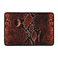 Brick Red Python Snakeskin Print Kitchen Mat