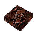 Brick Red Python Snakeskin Print Outdoor Seat Cushion Cover