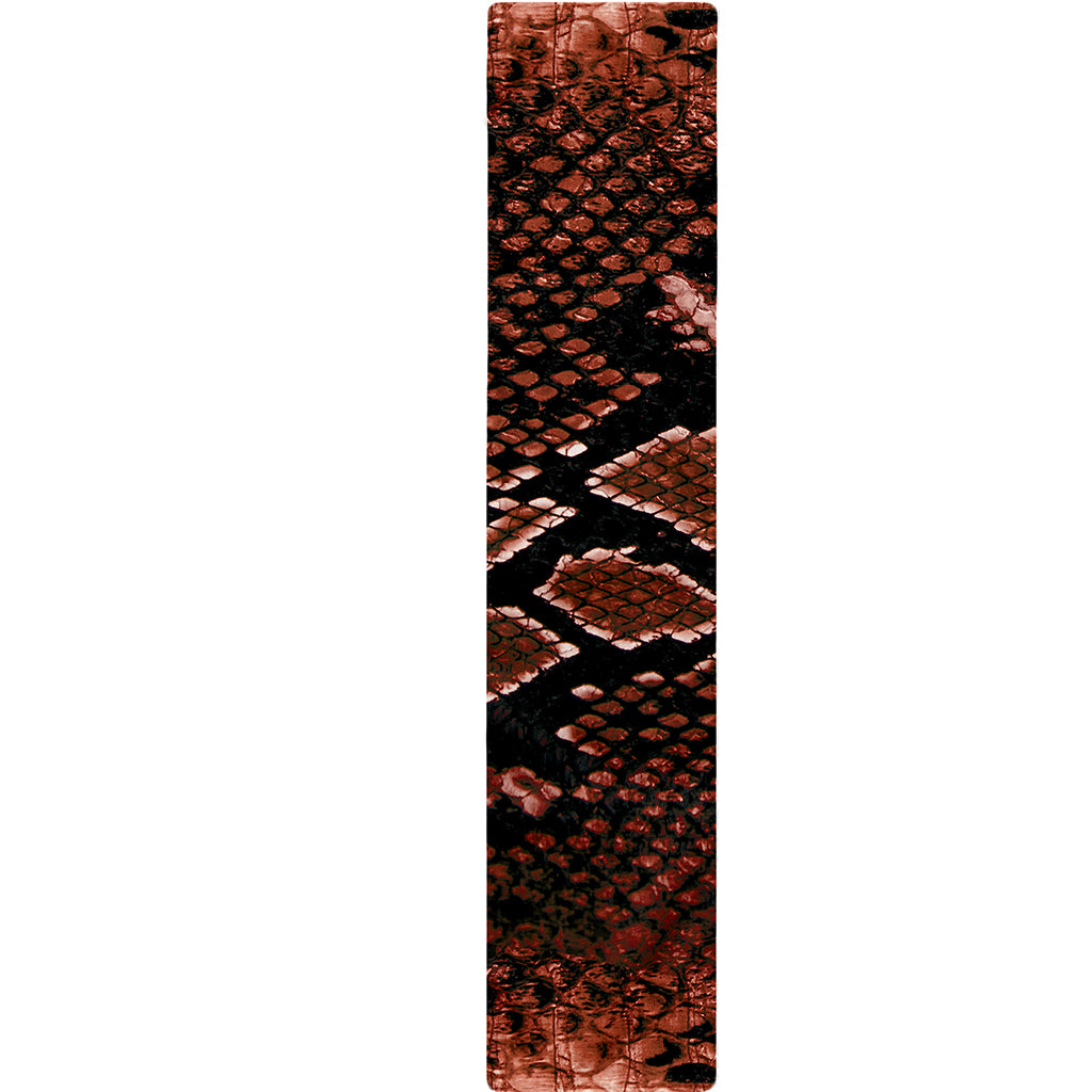Brick Red Python Snakeskin Print Table Runner