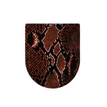 Brick Red Python Snakeskin Print Toilet Lid Cover